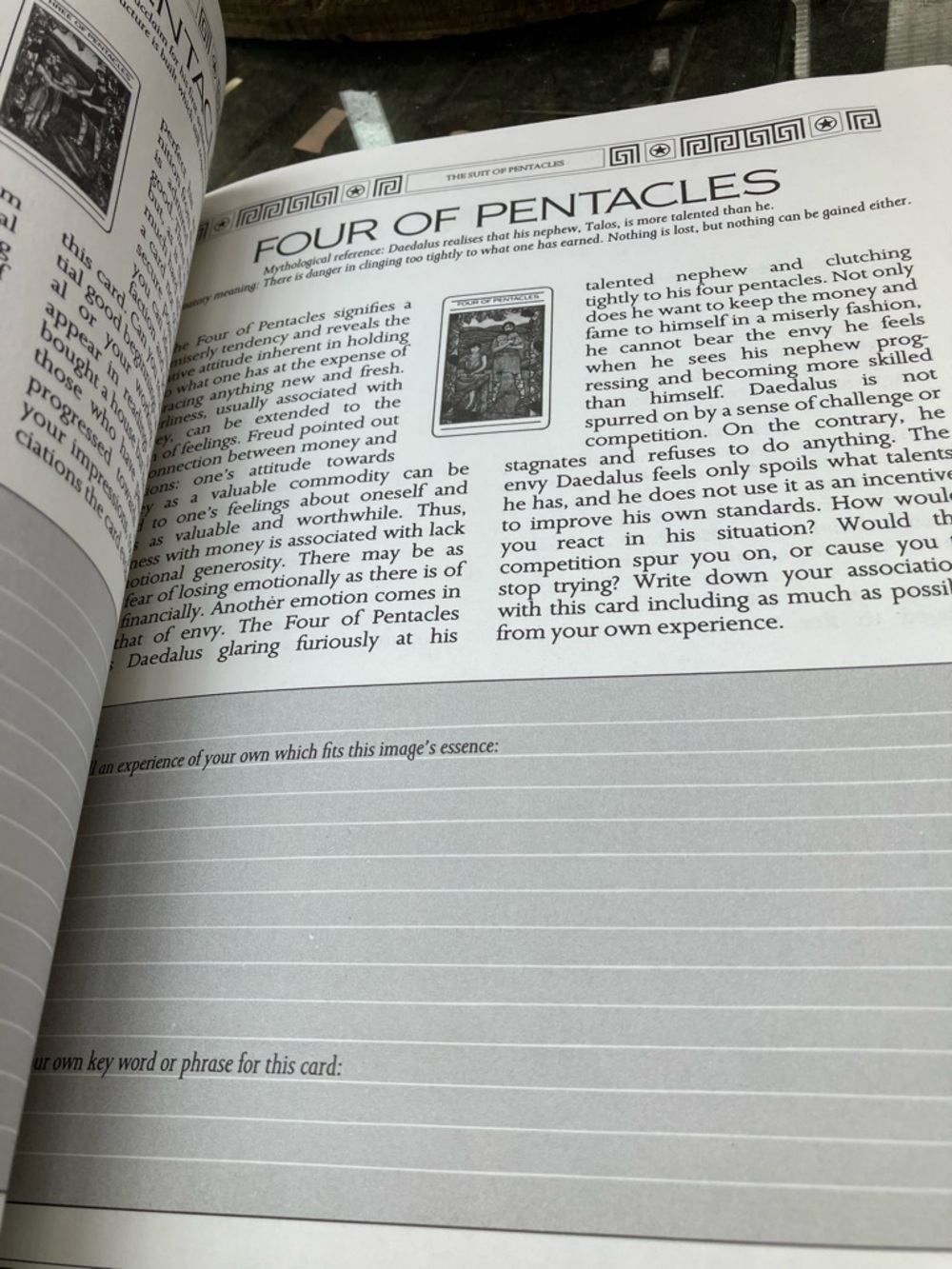 The Mythic Tarot Workbook By Juliet Sherman-Burke Vintage 1988 - Picture 8 of 8